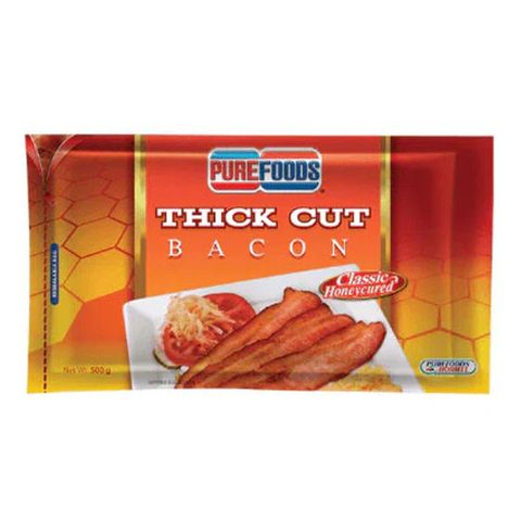 Purefoods Honeycured Bacon Thick Cut 500g