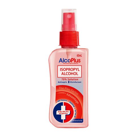 Alcoplus Isopropyl Alcohol 70% Spray Red 60ml