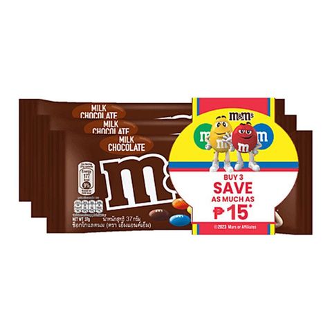 M&M's Milk Chocolate Singles (Buy 3 Save P15) 3 x 37g