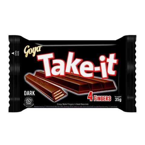 Goya Take-it Wafer 4 Fingers Dark Chocolate 35g