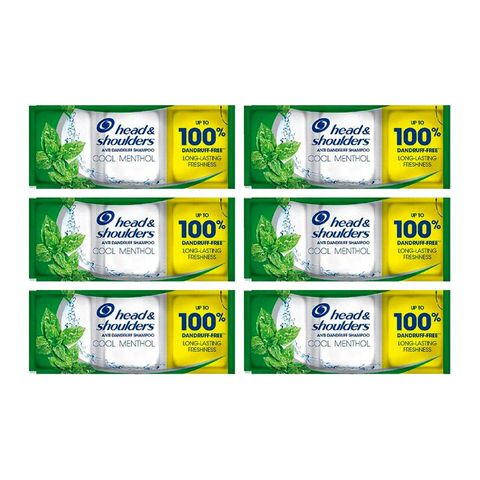 Head & Shoulders Cool Menthol Shampoo 6 x 12ml