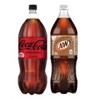 Coke Zero Bottle 1.5L + A&W Root Beer 1.5L