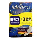 Modess Ultra Thin All Night Napkin 20 Pieces