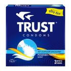 Trust Condoms Ultra Thin Powder Fresh Scent (3 Pieces) 1 Box