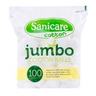 Sanicare Jumbo Cotton Balls 100 Pieces