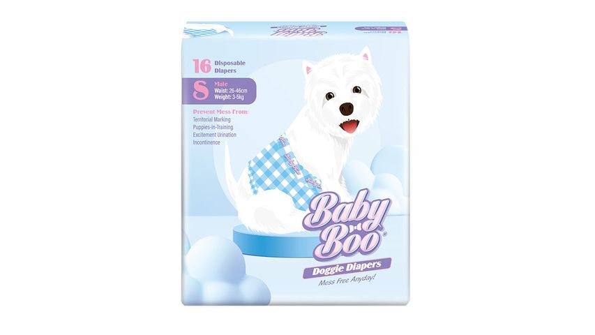 Baby Boo Pet Disposable Diapers Male S 12 Pieces