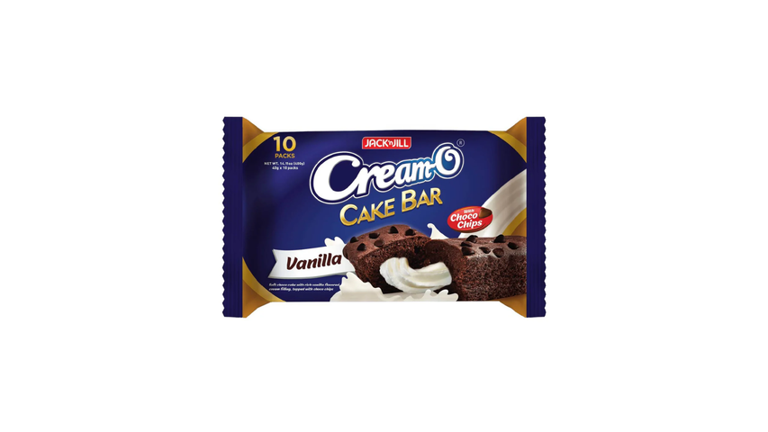 Jack 'n Jill Cream-O Cake Bar Vanilla 10 x 40g