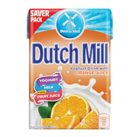 Dutch Mill Yoghurt Drink with Orange Juice Saver Pack 4 x 90ml