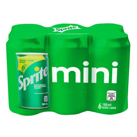 Sprite Mini Cans Pack 6 x 180ml