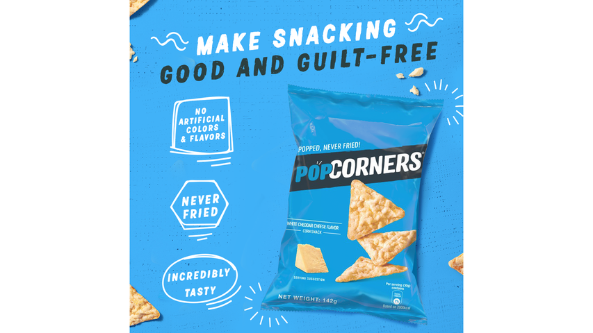 Popcorners White Cheddar 142g