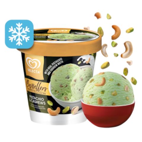 Selecta Pistachio & Cashews Ice Cream 450ml