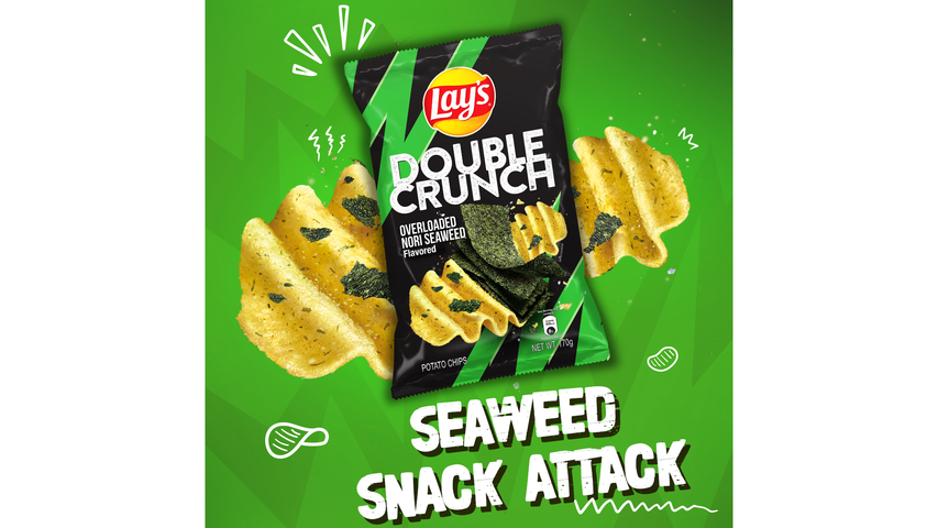 Lay's Double Crunch Overloaded Nori Seaweed 170g
