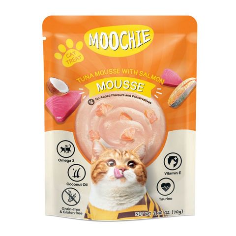 Moochie Cat Food Tuna Mousse with Salmon 70g