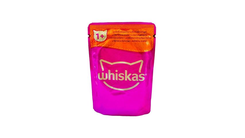 Whiskas Beef & Poulty in Jelly Cat Food 85g