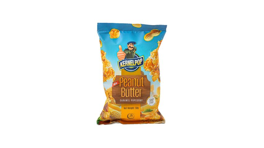 Kernelpop Coated Peanut Butter Caramel Popcorns 50g