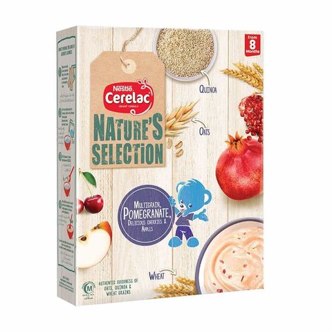 Nestle Cerelac Nature's Selection Multigrain, Pomegranate 350gm