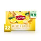 Lipton Herbal Infusion - Lemon & Ginger Tea - 20 Envelope Tea Bags