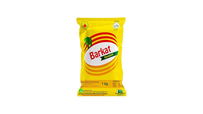 Barkat Banaspati Ghee Poly Pouch 1kg