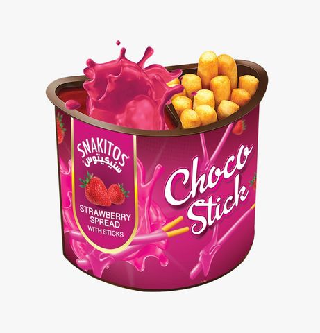 Snakitos Choco Sticks Strawberry Wafer Rolls