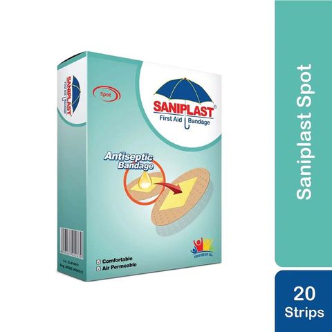 Saniplast First Aid Antiseptic Bandage Spot 20 Strips
