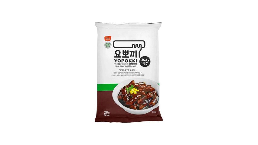 Yopokki Korean Rice Cake Jjajang Pouch 220g