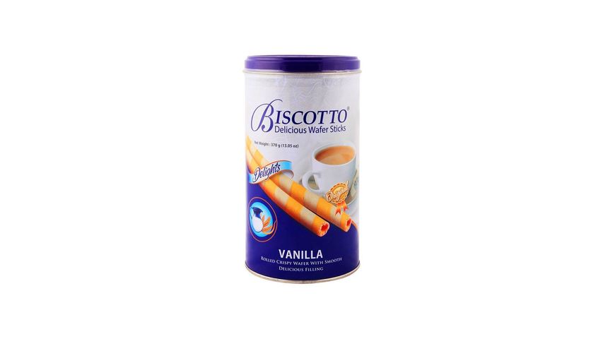 Biscotto Wafer Sticks Vanilla Tin 125g
