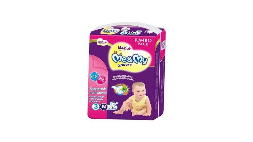 Susu Me&My Magic Diapers Plus Medium 72Pcs
