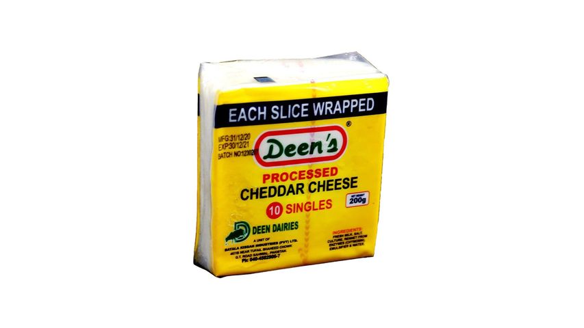 Deen's Cheese Slice 10 Pieces 200g