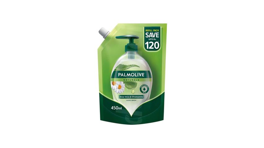 Palmolive Naturals Liquid Handwash Aloe & Chamomile Refill Pouch 450ml