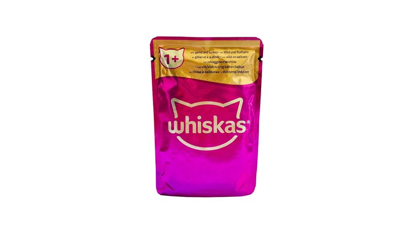 Whiskas Game and Turkey in Jelly Cat Food 85g