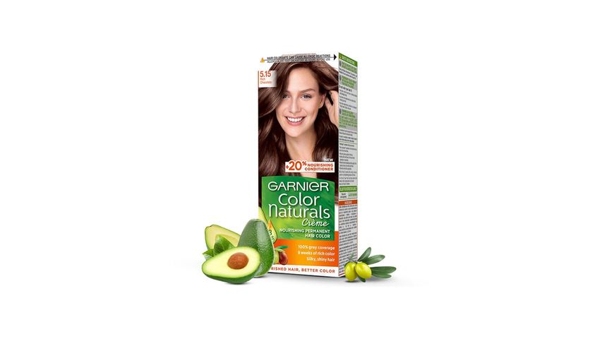 Garnier Color Naturals 5.15 Rich Chocolate Brown Hair Color Enriched With 3 Essential Oils