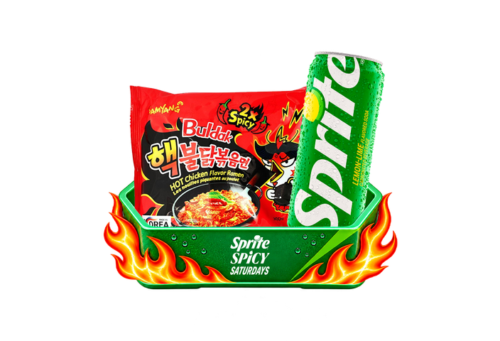 Sprite Can 250ml + Samyang 2X Spicy Hot Chicken Flavor Ramen 140g