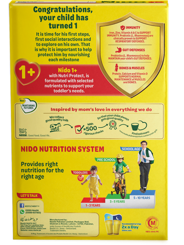 Nestle Nido Growing up Formula 1+ Powder 900g