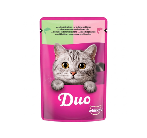 Whiskas duo ocean delights in jelly with coley&salmon 85G