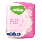 Molped Organic Cotton Maxi Thick Extra Long 8 Pieces