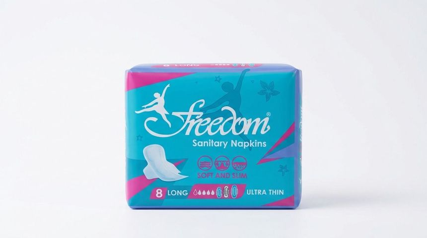 Freedom Sanitary Pads Ultra Thin Long 8 Pieces