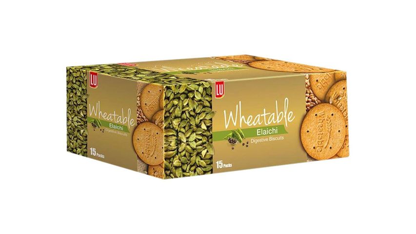 LU Wheatable Cardamom Biscuits Half Roll 15 Pieces