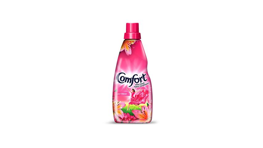 COMFORT PINK LILY FRESH  FABRIC SOFTENER BOTTLE 800ML
