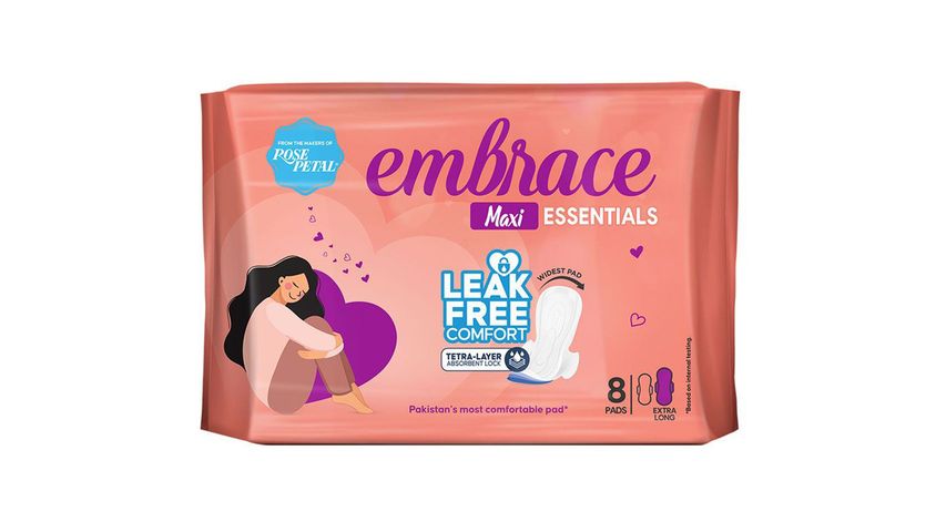 Embrace Essentials Maxi Extra Long 8 Pads