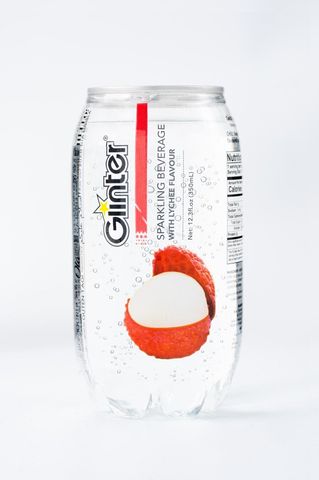Glinter Sparkling Drink Lychee Flavor 350ml