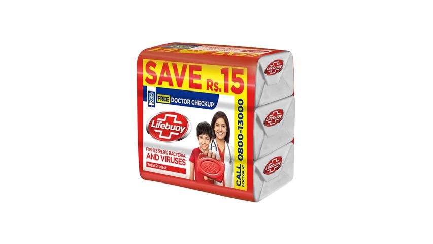 LIFEBUOY TOTAL SOAP BAR TRIO 125G