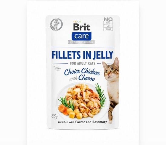 BRIT CARE JELLY 85-G CHOICE CHICKEN WITH CHEESE