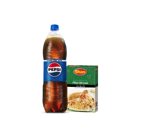 Pepsi PET 1.5l + Shan Pilau Biryani Masala 45g