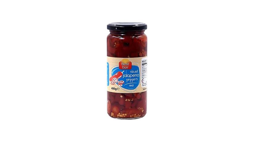 Best Day Red Jalapeno Pepper Sliced (Imported) 480g