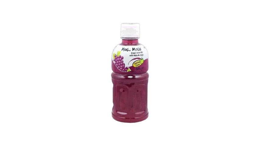 Mogu Mogu Grape Flavored Drink With Nata De Coco 320ml