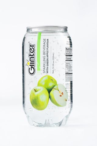 Glinter Sparkling Drink Green Apple Flavor 350ml