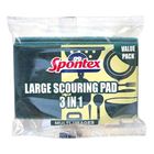 Spontex Large Scouring Pad (3 in 1) 1 Pieces