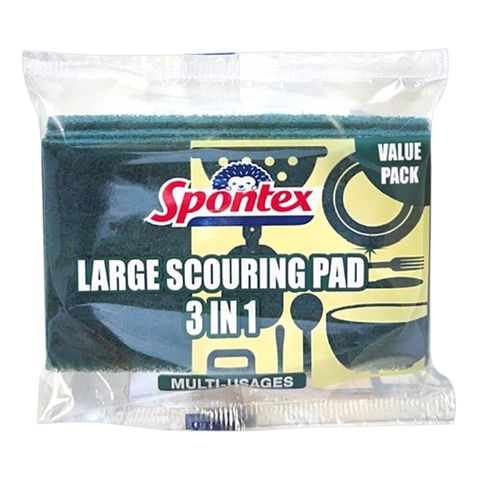 Spontex Large Scouring Pad (3 in 1) 1 Pieces