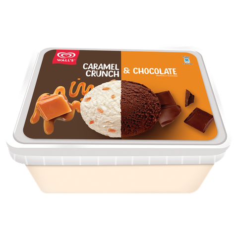 Wall's Caramel Crunch & Chocolate 1400ml