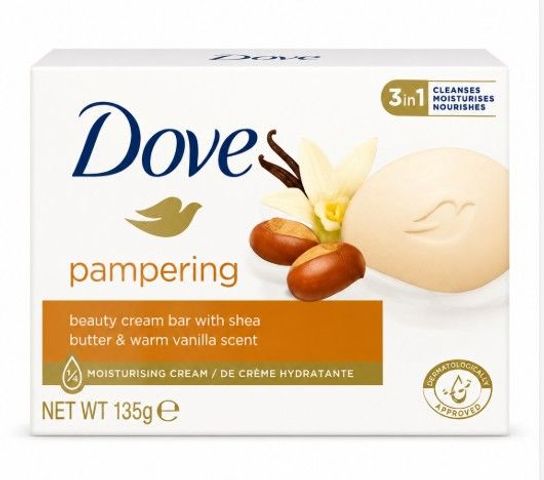 Dove Pampering Beauty Cream Bar 135g Soap (Imported)